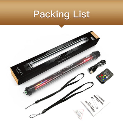 LUXCeO P7RGB Colorful Photo LED Stick Video Light APP Control Adjustable Color Temperature Waterproof Handheld LED Fill Light with Remote Control, P7RGB