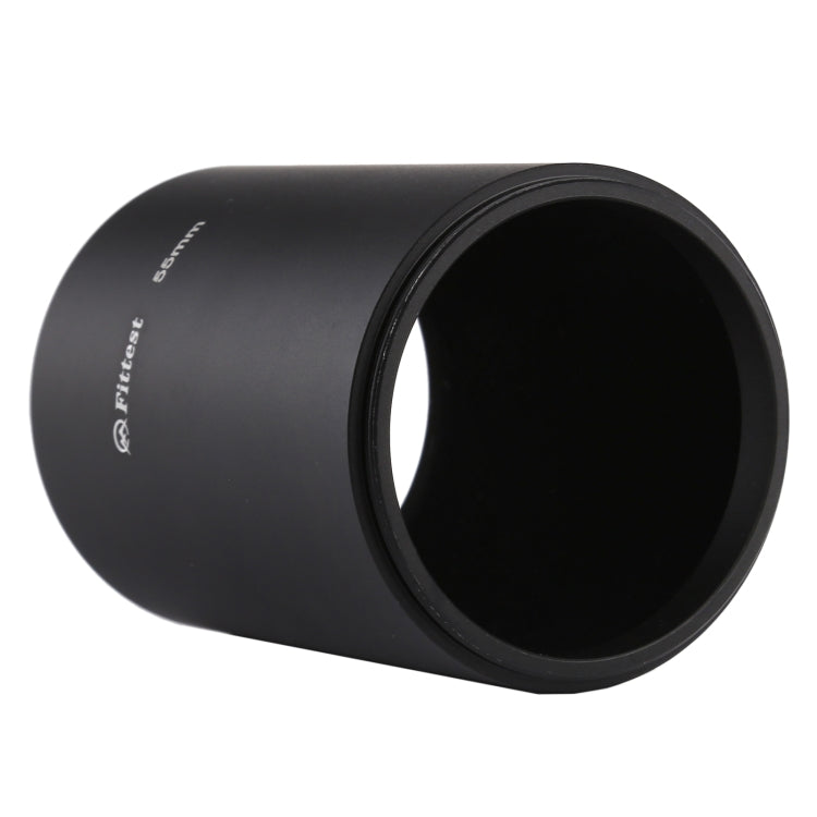 FITTEST 55mm Thread Type Straight Tube Full Metal Lens Hood Shade for Medium Telephoto Lens, 55mm