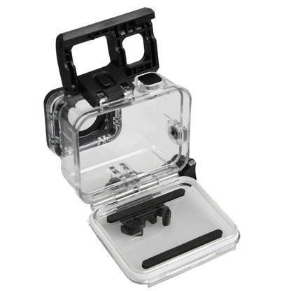For GoPro HERO5 30m Waterproof PC & ABS Housing Protective Case + Touch Back Cover with Buckle Basic Mount & Long Screw, Backcover Size: 7 x 6 cm, Protective Case