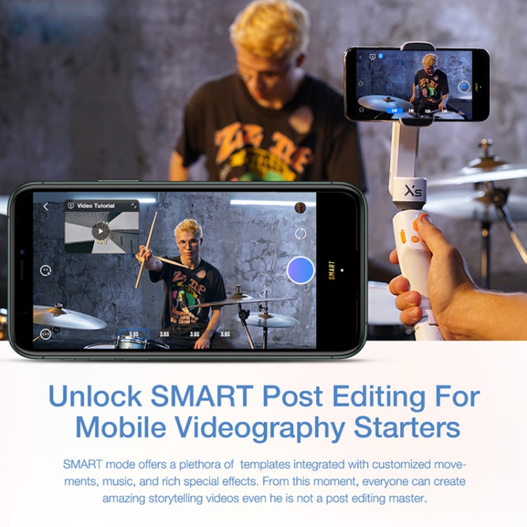 ZHIYUN YSZY018 Smooth-XS Handheld Gimbal Stabilizer Selfie Stick for Smart Phone, Load: 200g, Smooth-XS(Pink)