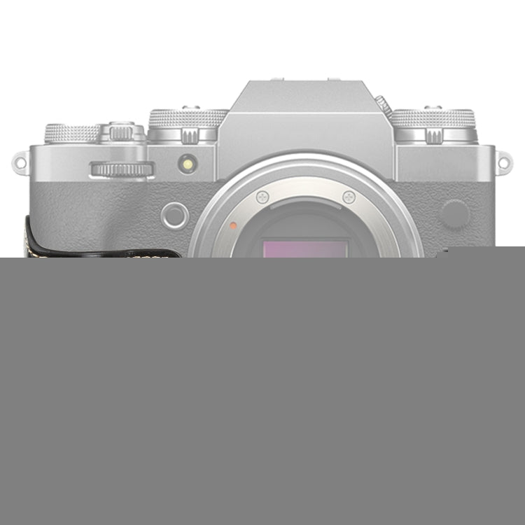 1/4 inch Thread PU Leather Camera Half Case Base for FUJIFILM X-T4, For FUJIFILM X-T4