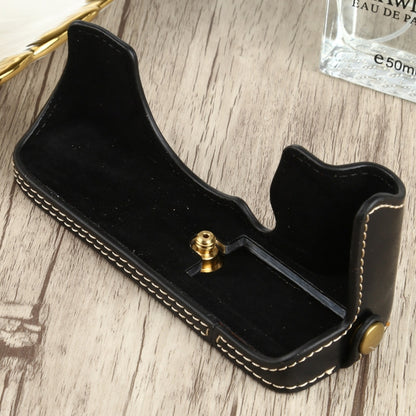 1/4 inch Thread PU Leather Camera Half Case Base for FUJIFILM XT200, For FUJIFILM XT200