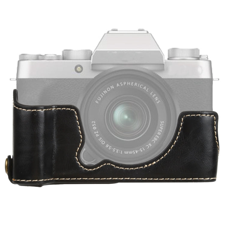1/4 inch Thread PU Leather Camera Half Case Base for FUJIFILM XT200, For FUJIFILM XT200