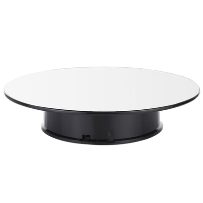 25cm 360 Degree Electric Rotating Mirror Surface Turntable Display Stand Video Shooting Props Turntable for Photography, Load 3kg, Powered by Battery, 25cm Mirror/Powered by Battery(WB), 25cm Mirror/Powered by Battery(B), 25cm Mirror/Powered by Battery(W)