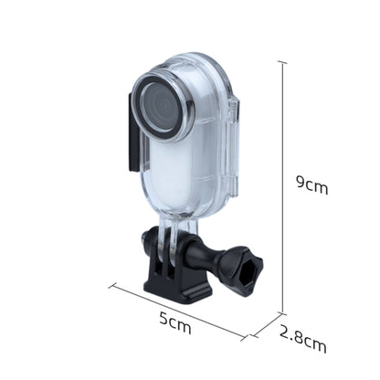 30m Underwater Waterproof Housing Protective Case for Insta360 GO 2, with Base Adapter & Screw, For Insta360 GO 2