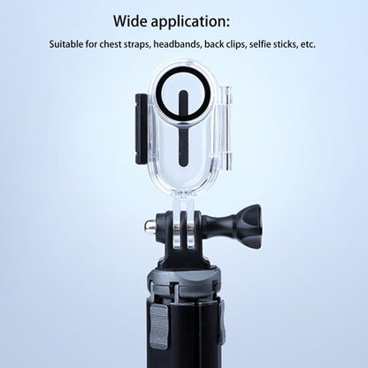 30m Underwater Waterproof Housing Protective Case for Insta360 GO 2, with Base Adapter & Screw, For Insta360 GO 2