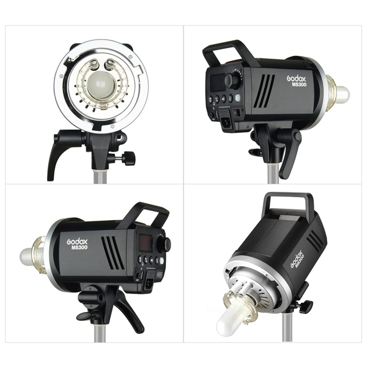 Godox MS300 Studio Flash Light 300Ws Bowens Mount Studio Speedlight with Cover, MS300