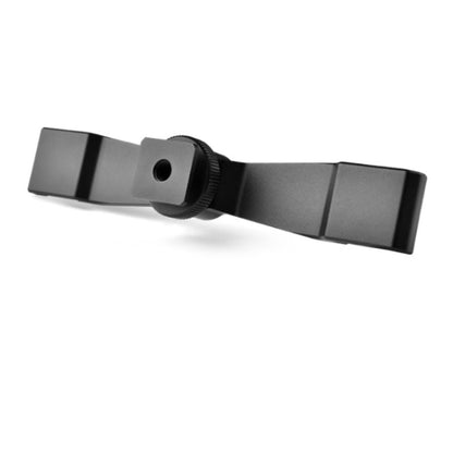 YELANGU A641 Cold Shoe to Dual Cold Shoe Mount Adapter Aluminum Alloy Extension Bracket, Cold Shoe to Dual Cold Shoe