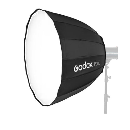 Godox P90L Diameter 90cm Parabolic Softbox Reflector Diffuser for Studio Speedlite Flash Softbox, P90L
