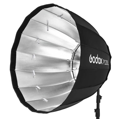 Godox P120L Diameter 120cm Parabolic Softbox Reflector Diffuser for Studio Speedlite Flash Softbox, P120L