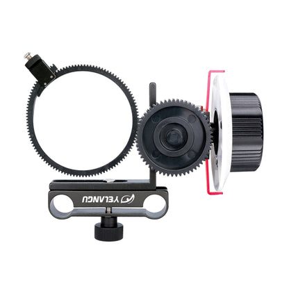 YELANGU F0 Camera Follow Focus with Gear Ring Belt for Canon / Nikon / Video Cameras / DSLR Cameras, F0 (Red), F0 (Orange), F0 (Blue)