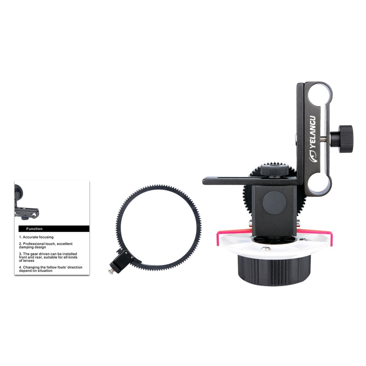 YELANGU F0 Camera Follow Focus with Gear Ring Belt for Canon / Nikon / Video Cameras / DSLR Cameras, F0 (Red), F0 (Orange), F0 (Blue)
