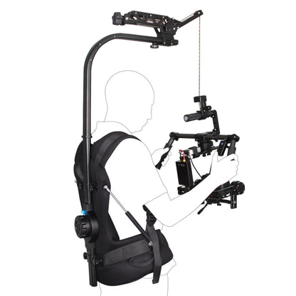 YELANGU B100 Stabilizer Vest Camera Support System with Damping Head for DSLR & DV Cameras, Load: 3-10kg, With Damping Head, Load: 3-10kg