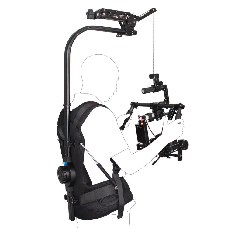 YELANGU B100 Stabilizer Vest Camera Support System with Damping Head for DSLR & DV Cameras, Load: 8-18kg, With Damping Head, Load: 8-18kg