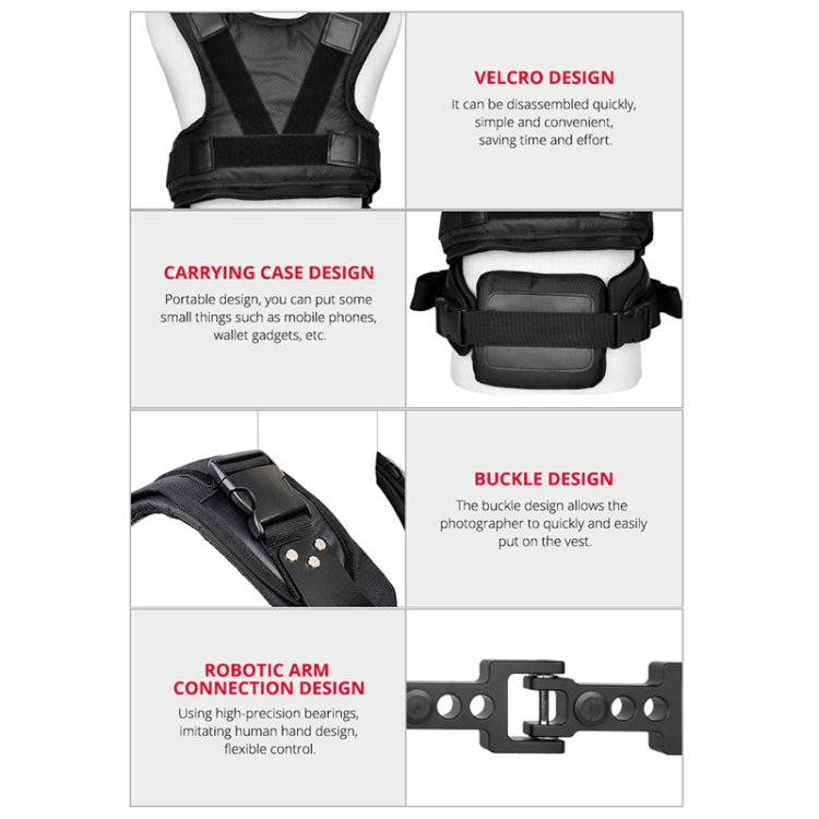 YELANGU B200-C1 Dual Shock-absorbing Arm Stabilizer Vest Camera Support System for DSLR & DV Digital Video Cameras, B200-C1