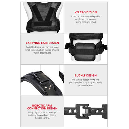 YELANGU B200-C1 Dual Shock-absorbing Arm Stabilizer Vest Camera Support System for DSLR & DV Digital Video Cameras, B200-C1