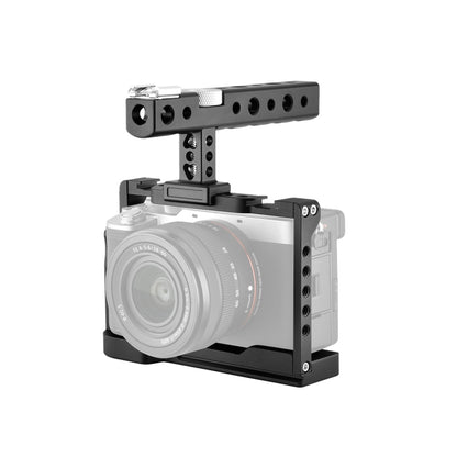 YELANGU C24 Video Camera Cage Stabilizer Kit with Handle for Sony Alpha 7C / A7C / ILCE-7C, For Sony Alpha 7C Cage with Handle