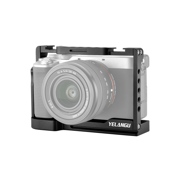 YELANGU C24 Video Camera Cage Stabilizer for Sony Alpha 7C / A7C / ILCE-7C, For Sony Alpha 7C Single Cage