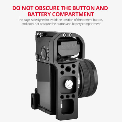 YELANGU C24 Video Camera Cage Stabilizer for Sony Alpha 7C / A7C / ILCE-7C, For Sony Alpha 7C Single Cage