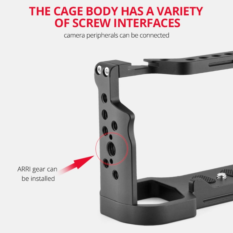 YELANGU C24 Video Camera Cage Stabilizer for Sony Alpha 7C / A7C / ILCE-7C, For Sony Alpha 7C Single Cage