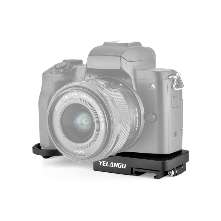 YELANGU CL13 Camera Expansion Board Base L Plate for Canon EOS M50, CL13 for Canon EOS M50