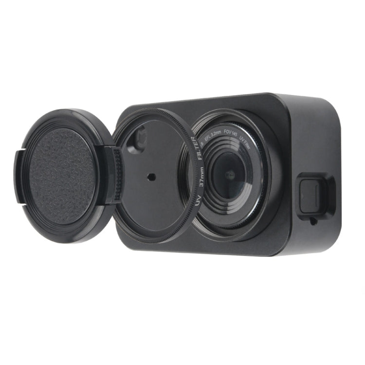 Housing Shell Aluminum Alloy Protective Cage with 37mm Filter Lens & Lens Cap & Screw for Xiaomi Mijia Small Camera