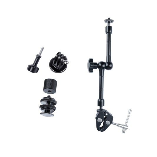 11 inch Adjustable Friction Articulating Magic Arm + Large Claws Clips, 11 inch Magic Arm + Claws Clips