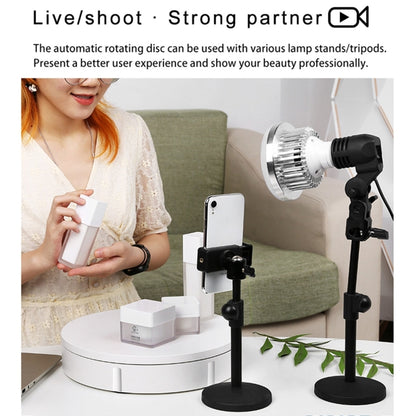 42cm Electric Rotating Display Stand Video Shooting Props Turntable, Load: 100kg, Plug-in Power, AU Plug, 42cm, AU Plug