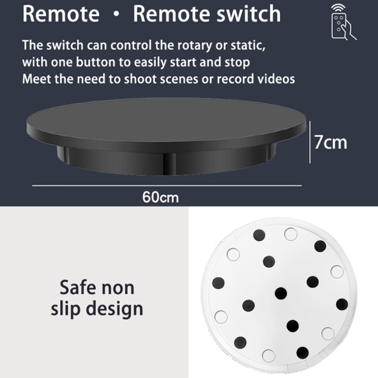 60cm Electric Rotating Display Stand Props Turntable, Load: 100kg, Plug-in Power, AU Plug, 60cm, AU Plug