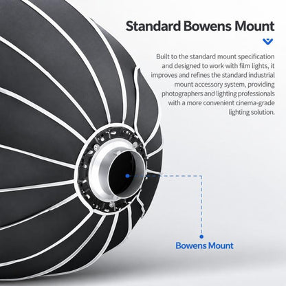 TRIOPO KP2-90 90cm Speedlite Flash Deep Parabolic Softbox Bowens Mount Diffuser, KP2-90