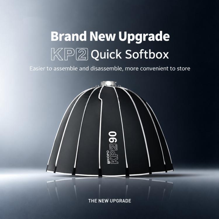 TRIOPO KP2-90 90cm Speedlite Flash Deep Parabolic Softbox Bowens Mount Diffuser, KP2-90