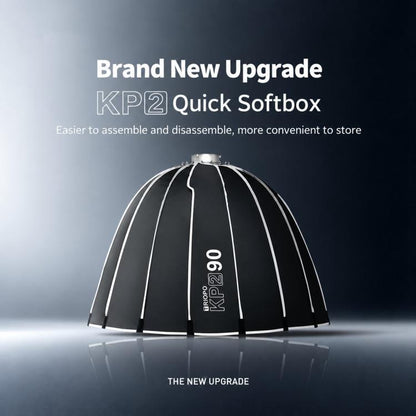 TRIOPO KP2-90 90cm Speedlite Flash Deep Parabolic Softbox Bowens Mount Diffuser, KP2-90