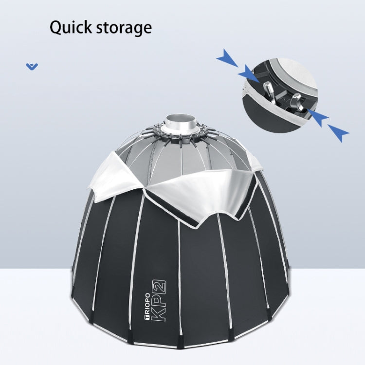 TRIOPO KP2-120 120cm Speedlite Flash Deep Parabolic Softbox Bowens Mount Diffuser, KP2-120