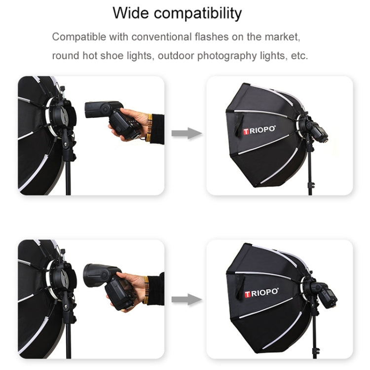 TRIOPO KX90 90cm Dome Speedlite Flash Octagon Parabolic Softbox Diffuser, KX90