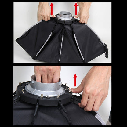 TRIOPO K2-65 65cm Speedlite Flash Octagon Parabolic Softbox Bowens Mount Diffuser, K2-65