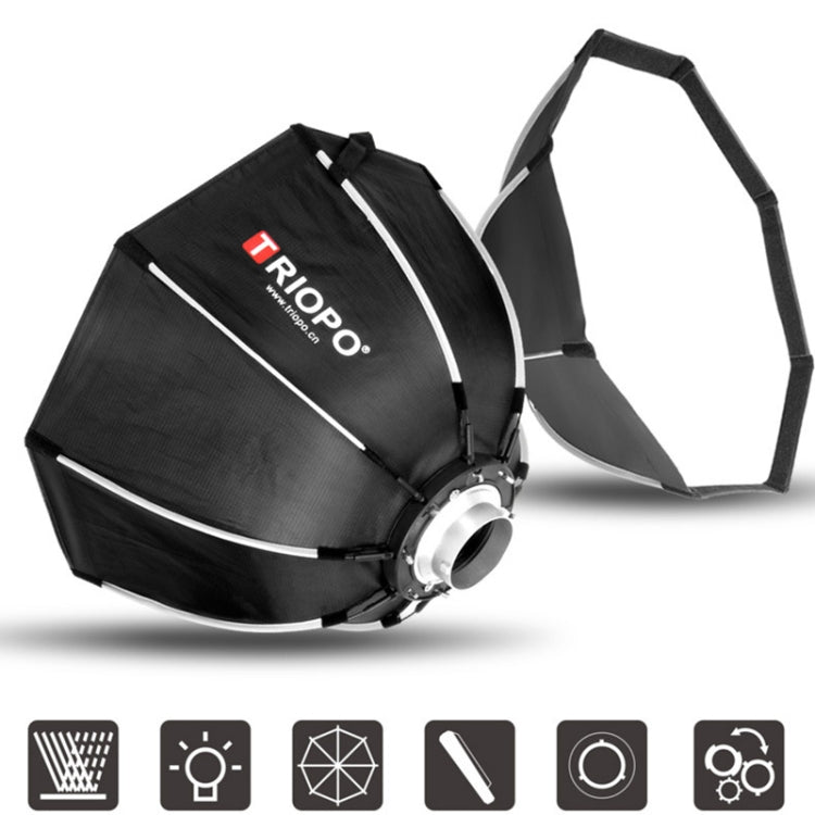 TRIOPO K2-120 120cm Speedlite Flash Octagon Parabolic Softbox Bowens Mount Diffuser, K2-120