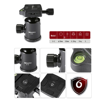 TRIOPO T258 Aluminum Alloy Tripod Monopod with D2 Ball Head, T258+D2