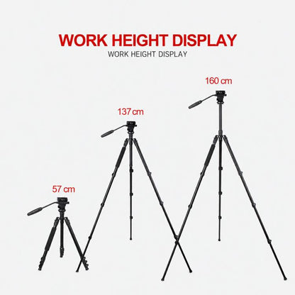 TRIOPO K2808 Aluminum Tripod Mount with HY-350 Heavy Duty Damping Head, K2808