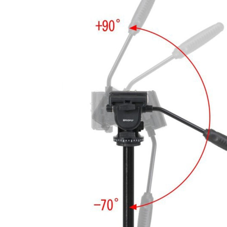 TRIOPO K2808 Aluminum Tripod Mount with HY-350 Heavy Duty Damping Head, K2808