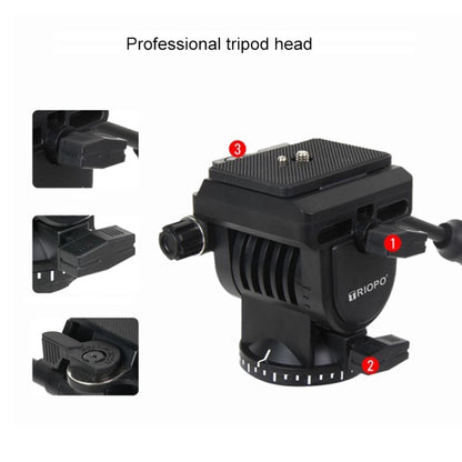 TRIOPO K2808 Aluminum Tripod Mount with HY-350 Heavy Duty Damping Head, K2808