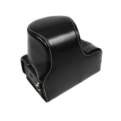 Full Body Camera PU Leather Case Bag for Sony LCE-7C / Alpha 7C / A7C 28-60mm / 40.5mm Lens, For Sony A7C