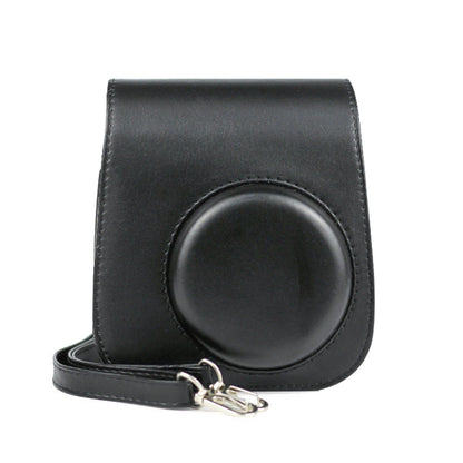 Solid Color Full Body Camera Leather Case Bag with Strap for FUJIFILM Instax mini 11