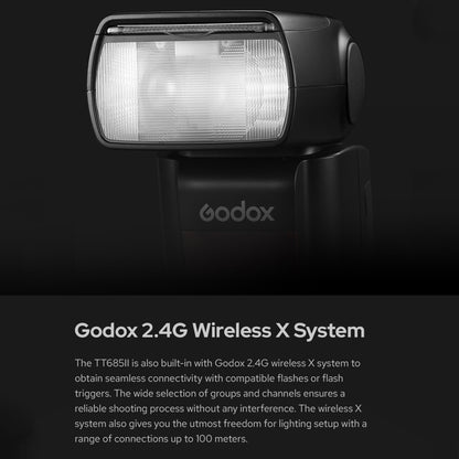 Godox TT685II-O 2.4GHz Wireless TTL HSS 1/8000s Flash Speedlite for Olympus, TT685II-O for Olympus