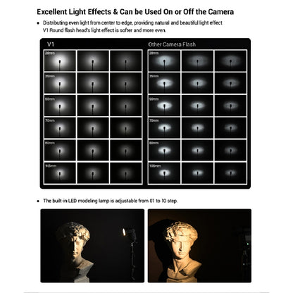Godox V1S Round Head TTL Flash Speedlite for Sony, V1S for Sony