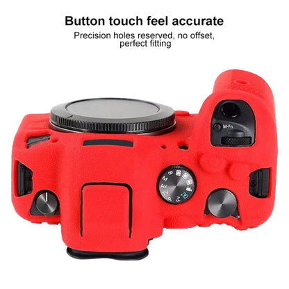 For Canon EOS R6 Litchi Texure Soft Silicone Case, For Canon EOS R6