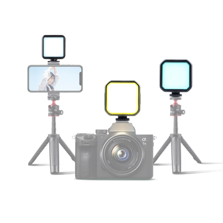 MJ88 Pocket 3000-7000K+RGB Full Color Beauty Fill Light Handheld Camera Photography Streamer LED Light with Remote Control, MJ88