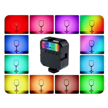 MJ88 Pocket 3000-7000K+RGB Full Color Beauty Fill Light Handheld Camera Photography Streamer LED Light with Remote Control, MJ88