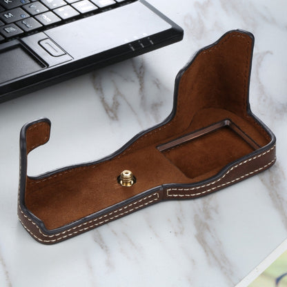 1/4 inch Thread PU Leather Camera Half Case Base for FUJIFILM X-T3/X-T2, For FUJIFILM X-T3