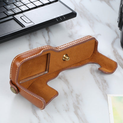 1/4 inch Thread PU Leather Camera Half Case Base for FUJIFILM X-T3/X-T2, For FUJIFILM X-T3