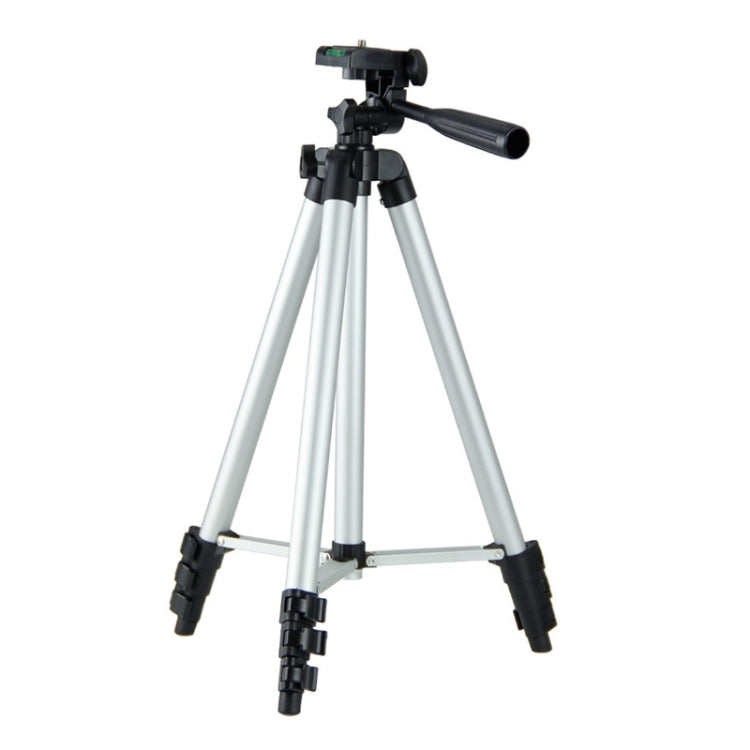130cm 4-Section Folding Aluminum Alloy Tripod Mount with Three-Dimensional Head, L-3130 Silver, L-3130 Black, L-3130 Champagne Gold